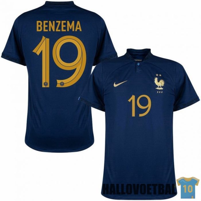 shirt frankrijk 2022-2023 thuis benzema 19