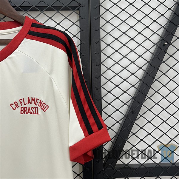 shirt flamengo 2025-2026 cremekleurig rood edicion commemorative - Afbeelding 5